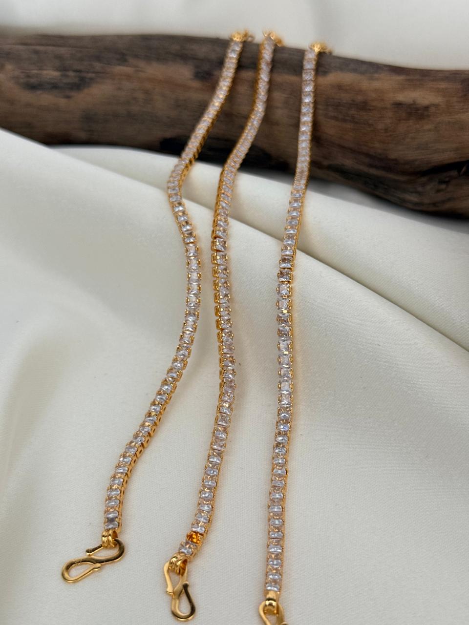 Full Stone Bracelet Design 2 Gold Bangles