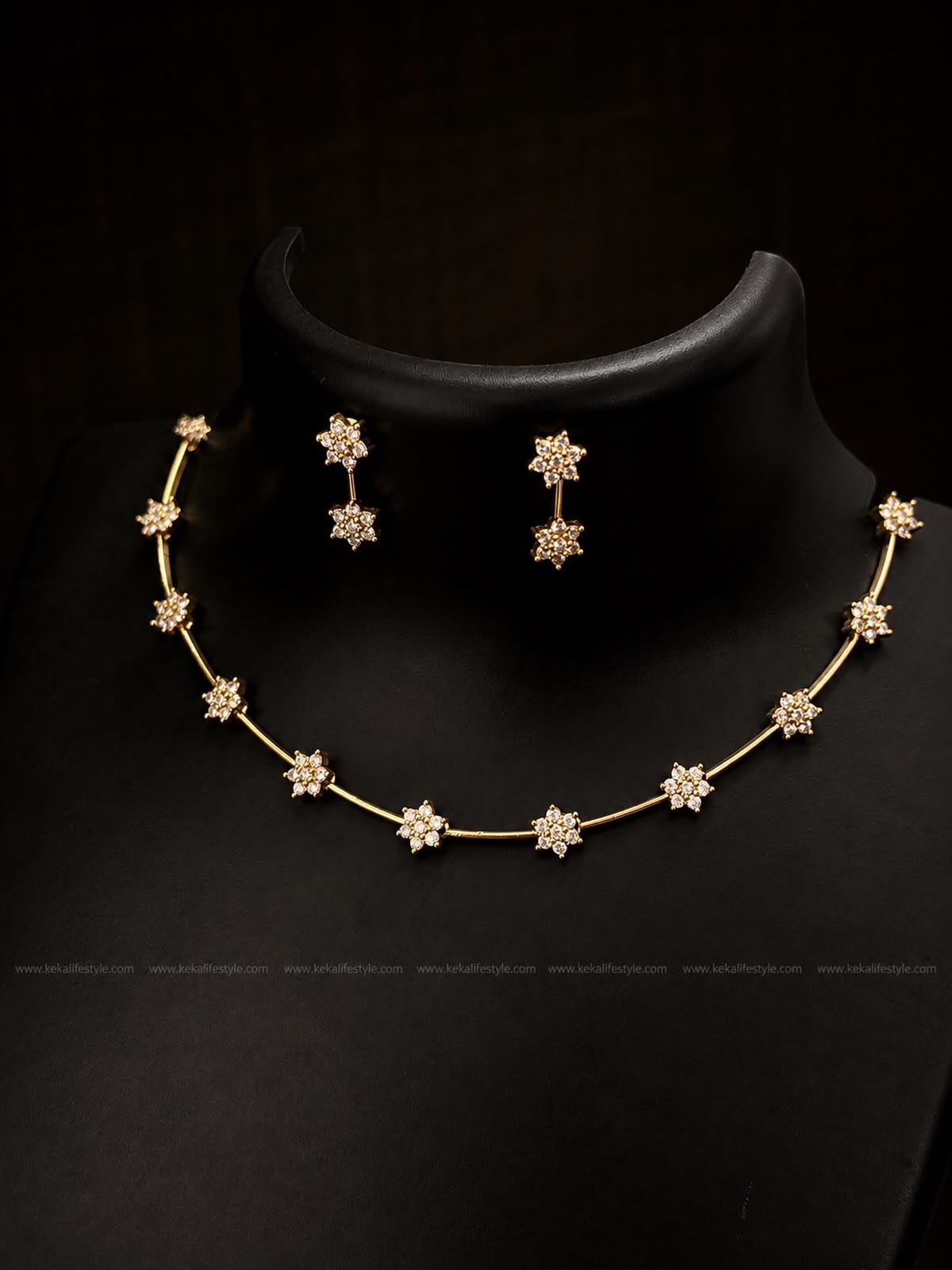 NGN0257 - Ad stone Necklace with earrings