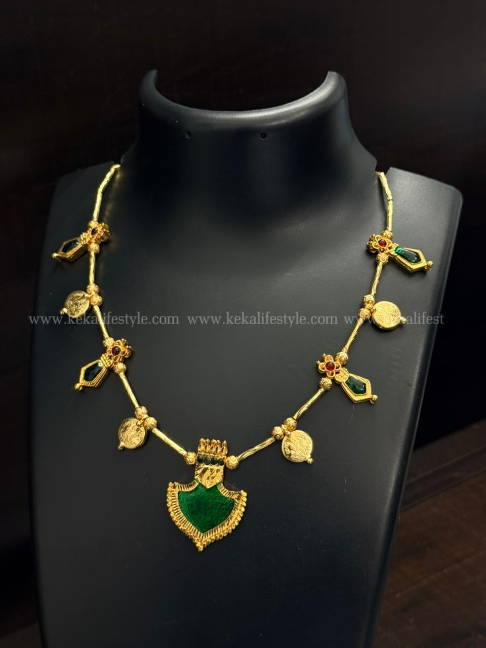 Palakka pendants with coins necklace