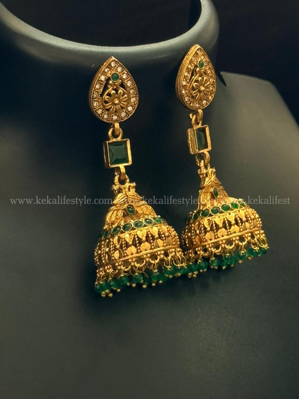 Kemp emerald jhumka
