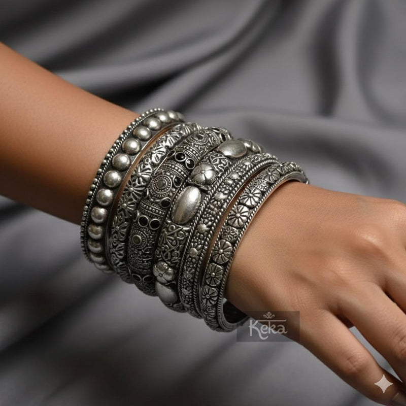 Silver Bangles