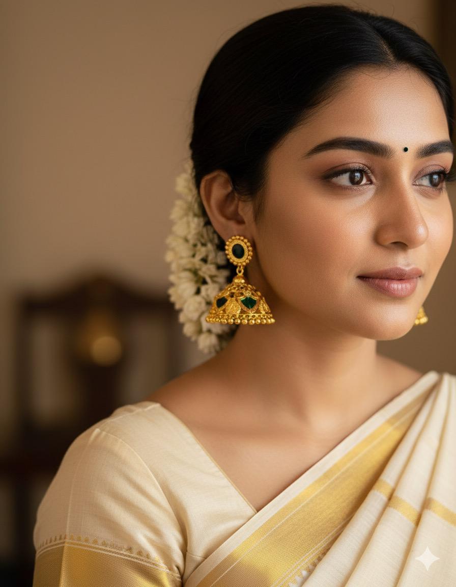 Gold Polished Earrings