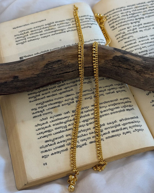 Golden Gungroo Anklets Gold Anklets