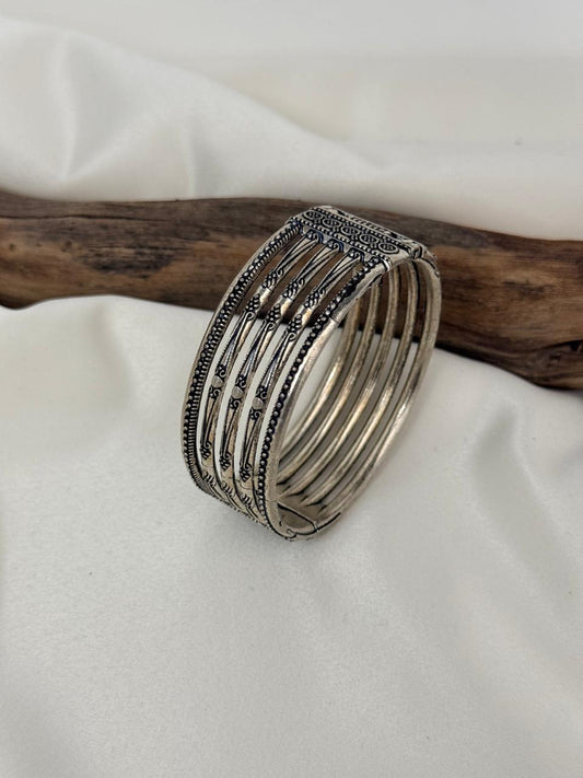 Designer Kada Silver Bangles