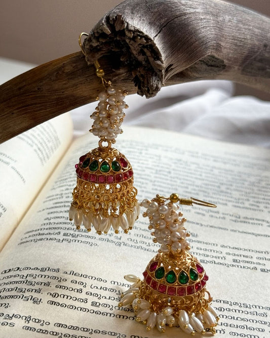 Pearl Hook Gold Jhumka