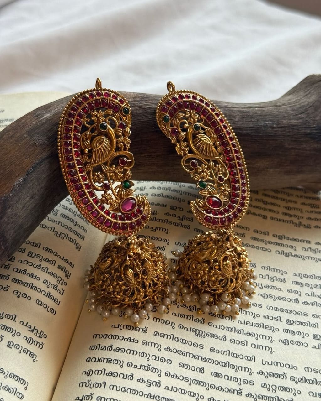 Peacock Design Multicolor Ear Cuff Jhumka 2