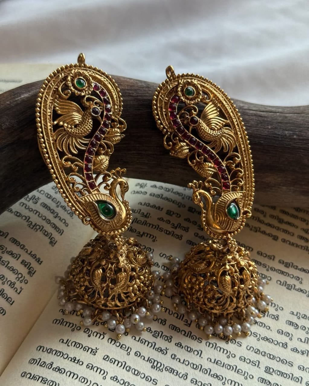 Peacock Design Multicolor Ear Cuff Jhumka 3