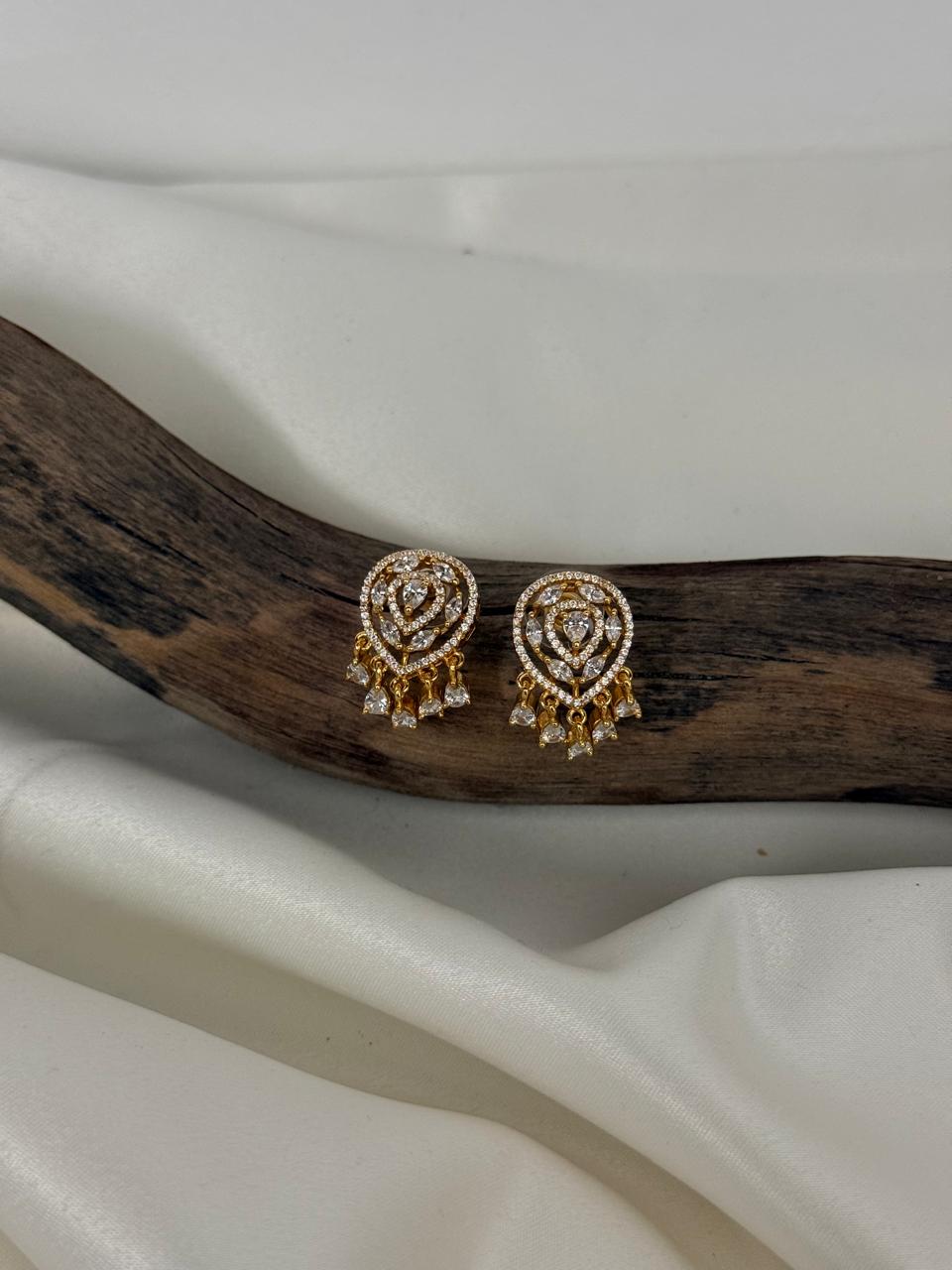 Ad Stone Gold Polished Earrings