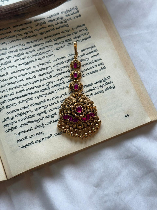 Non Idol Jadau Kundan Peacock