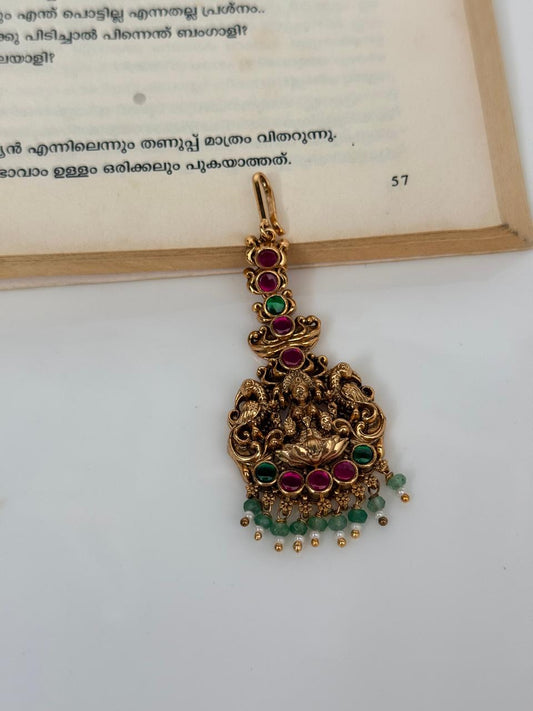 Multicolor Jadau Kundan Lakshmi Idol