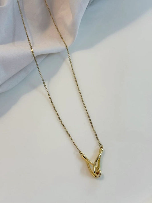 Anti-Tarnish Stainless Steel Single Layer Tangled Pendant Chain