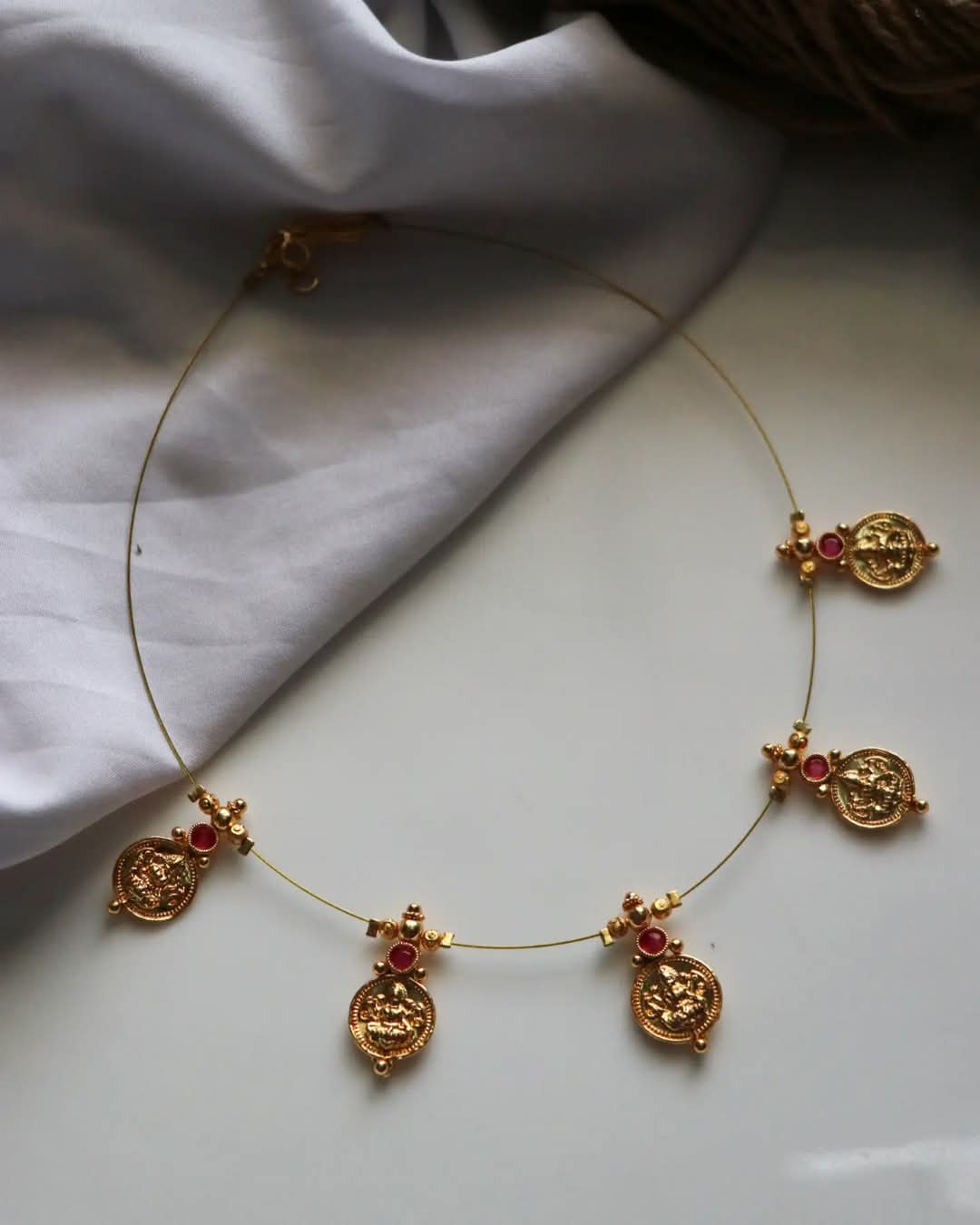 Bright Lakshmi Coins Handmade Necklace
