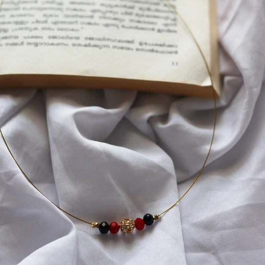 Multi Beads And Stone Handmade Necklace