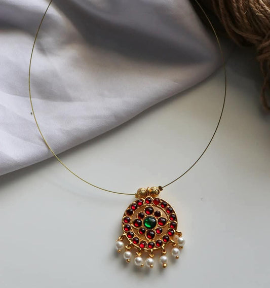 Kemp Round Pendant Handmade Necklace