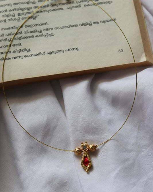 Single Nagapadam Pendant Handmade Necklace