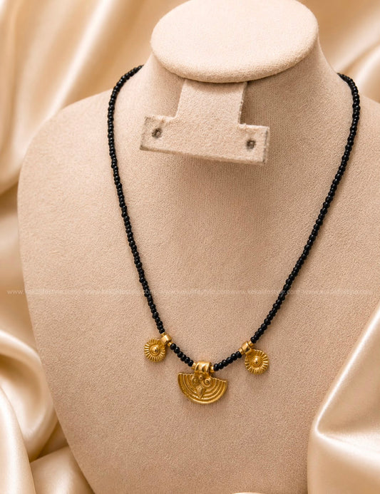 Brass Charms With Beads Chain Handmade Necklace