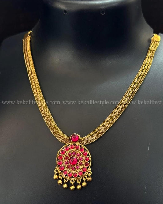 Premium quality gold plated antique necklace