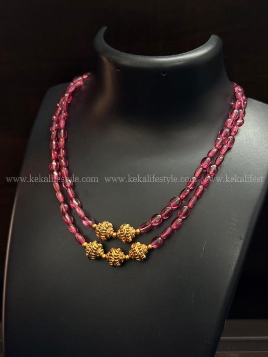 Jade beads with nakshi balls