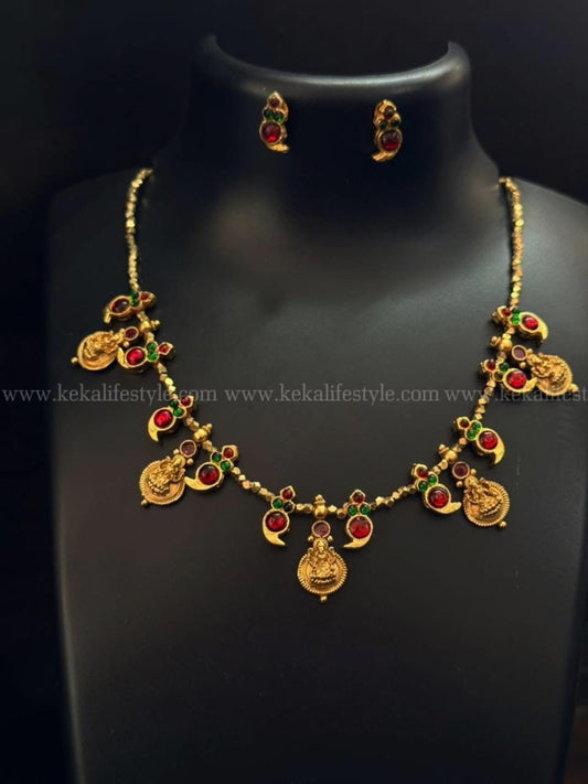 Kemp and coin necklace with earrings